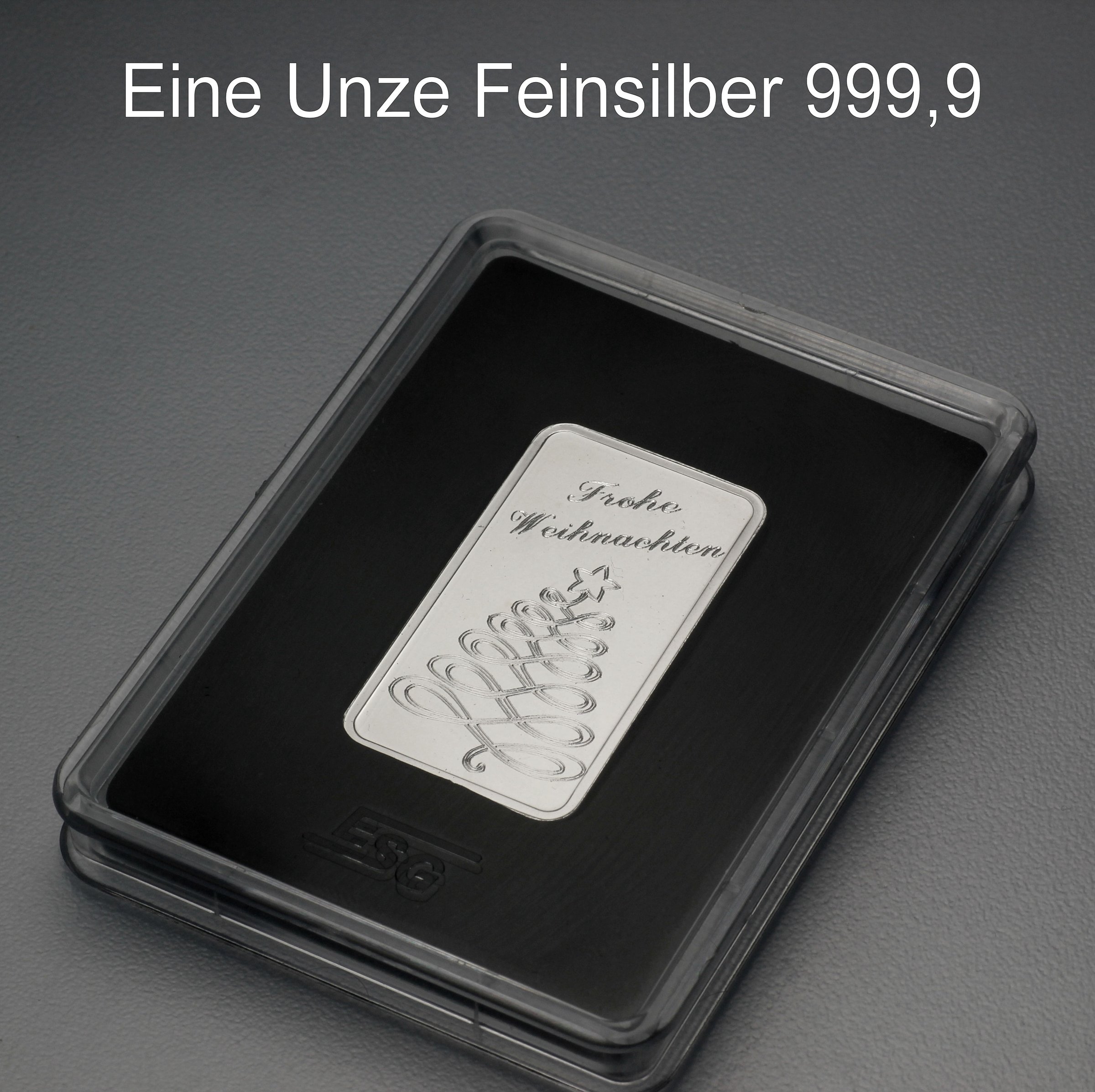Silberbarren 1oz "Weihnachtsbaum" ESG - Detailansicht 2