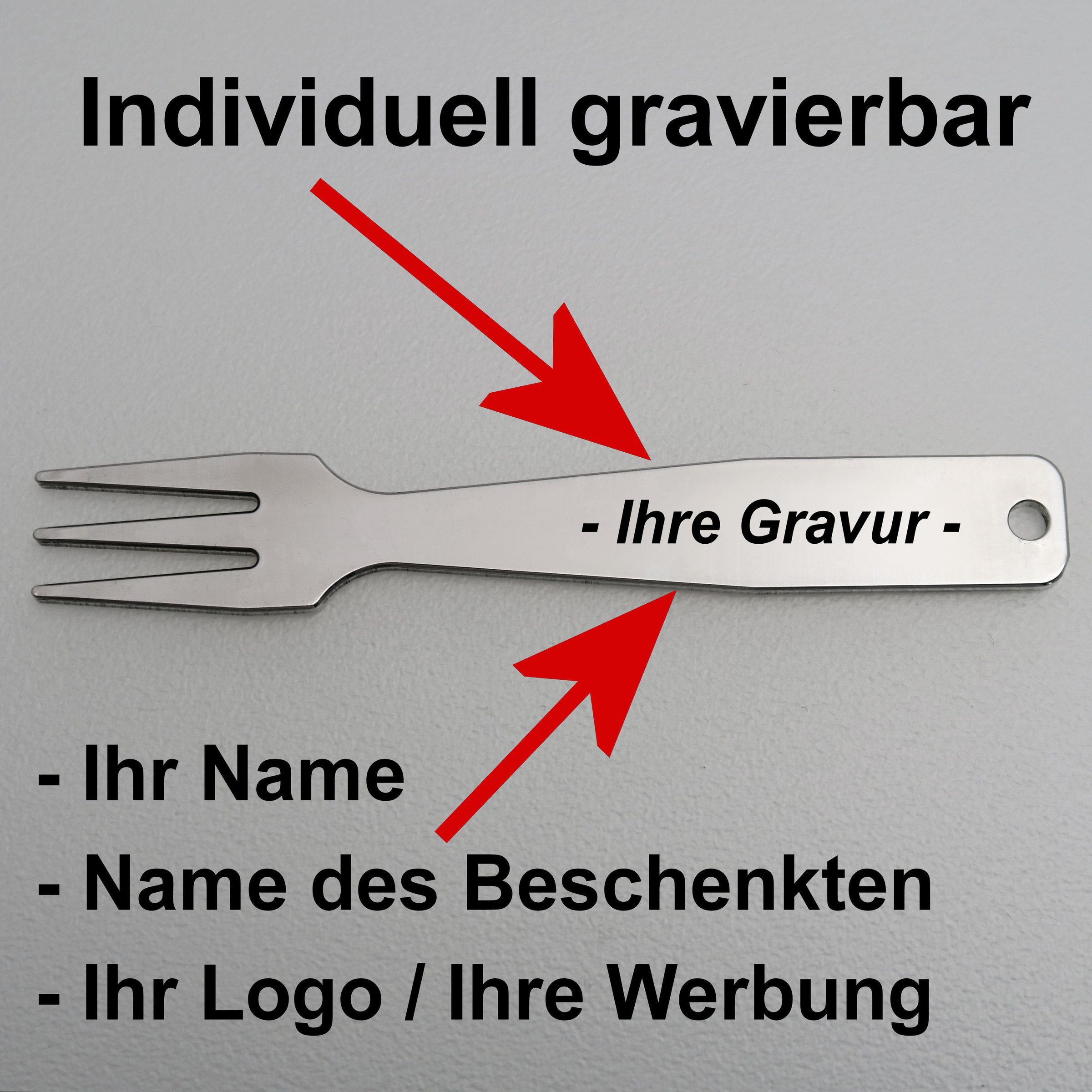Gourmet-Gabel "Silver-Picker" 925er Ag, gravierbar - Detailansicht 13