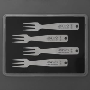 Gourmet-Gabel 4er-Set "Weihnachten" 925er Ag - Miniaturansicht 2