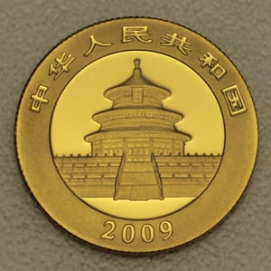 Goldmünze 1/4oz "Panda" 2009 (China) - Miniaturansicht 2