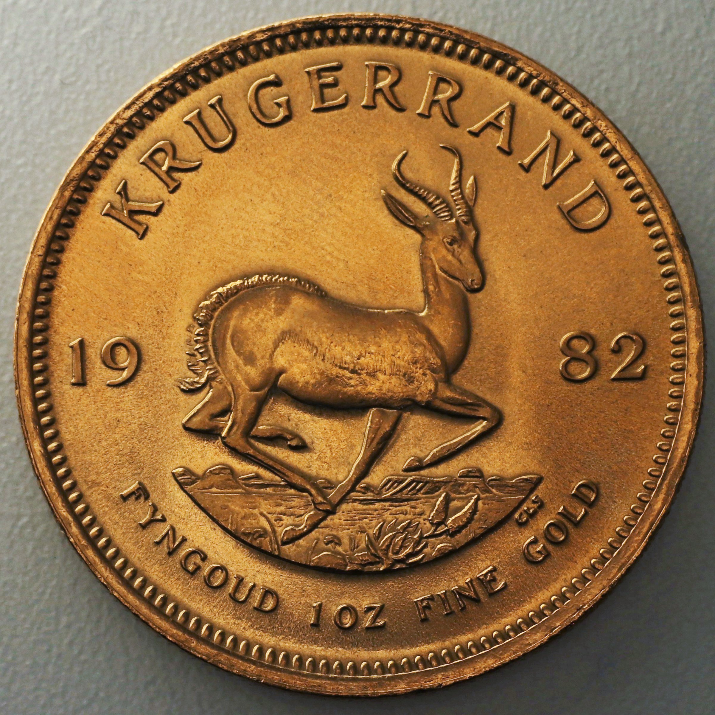 Goldmünze 1oz "Krügerrand" 1982 (Südafrika) - Hauptansicht