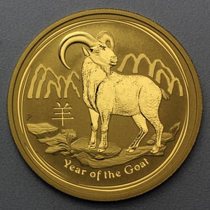 Goldmünze 1/20oz "Ziege" 2015 Lunar II – Year of the Goat (Australien) - Hauptansicht