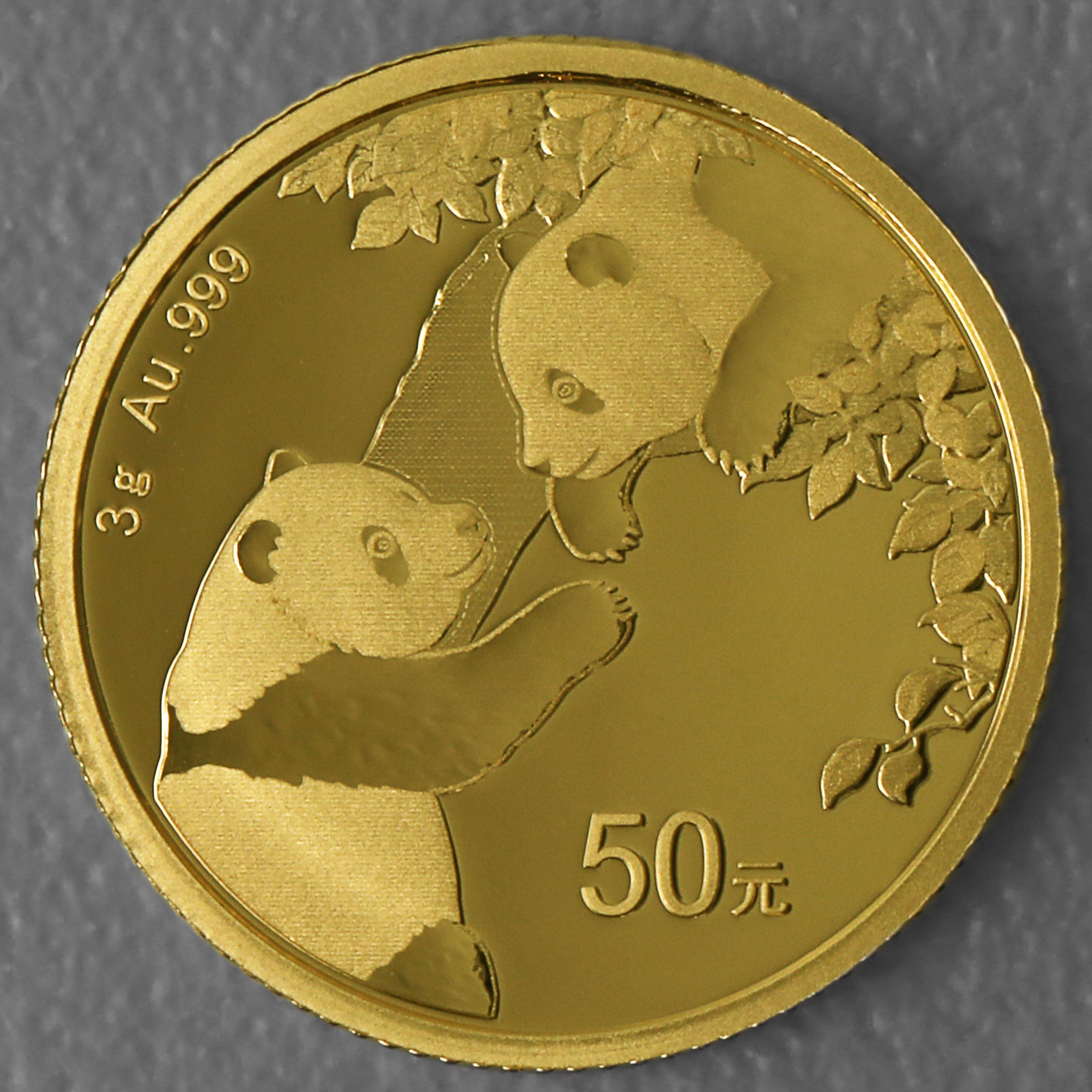 Goldmünze 3g "Panda" 2023 (China) - Hauptansicht