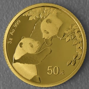 Goldmünze 3g "Panda" 2023 (China) - Hauptansicht