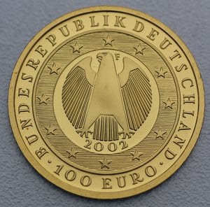 Goldmünze 100 Euro "Euro-Einführung" 2002 (Deutschland) - Miniaturansicht 2