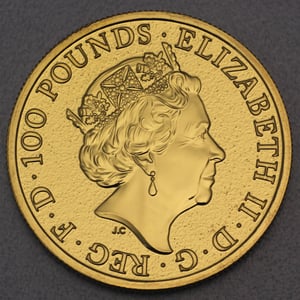 Goldmünze 1oz "Red Dragon of Wales" 2017 The Queen s Beasts (Großbritannien) - Miniaturansicht 2