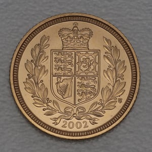 Goldmünze 1/2 Sovereign "Elizabeth II." 2002 Gold-Jubiläum (Großbritannien) - Hauptansicht