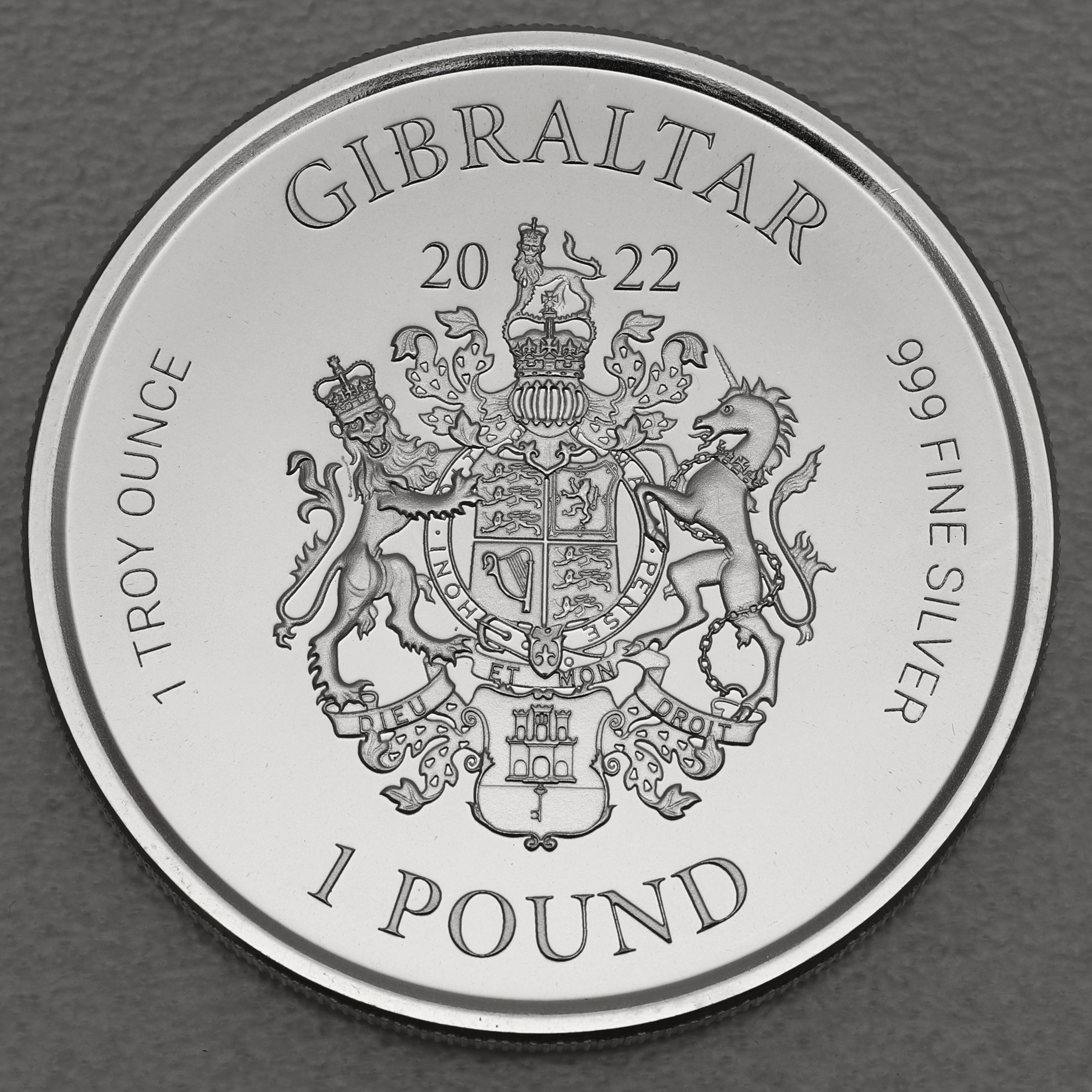 Silbermünze 1oz "Lady Justice" 2022 (Gibraltar) - Detailansicht 1