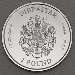 Silbermünze 1oz "Lady Justice" 2022 (Gibraltar) - Miniaturansicht 2