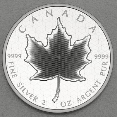 Silbermünze 2oz "Pulsating Maple Leaf" 2020 (Kanada) - Miniaturansicht 1