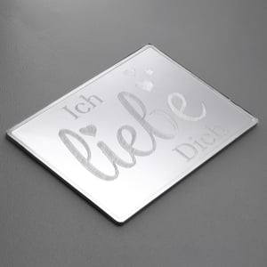 Silberbarren 100g "Ich liebe Dich" Gravur-Silbertafel - Miniaturansicht 3