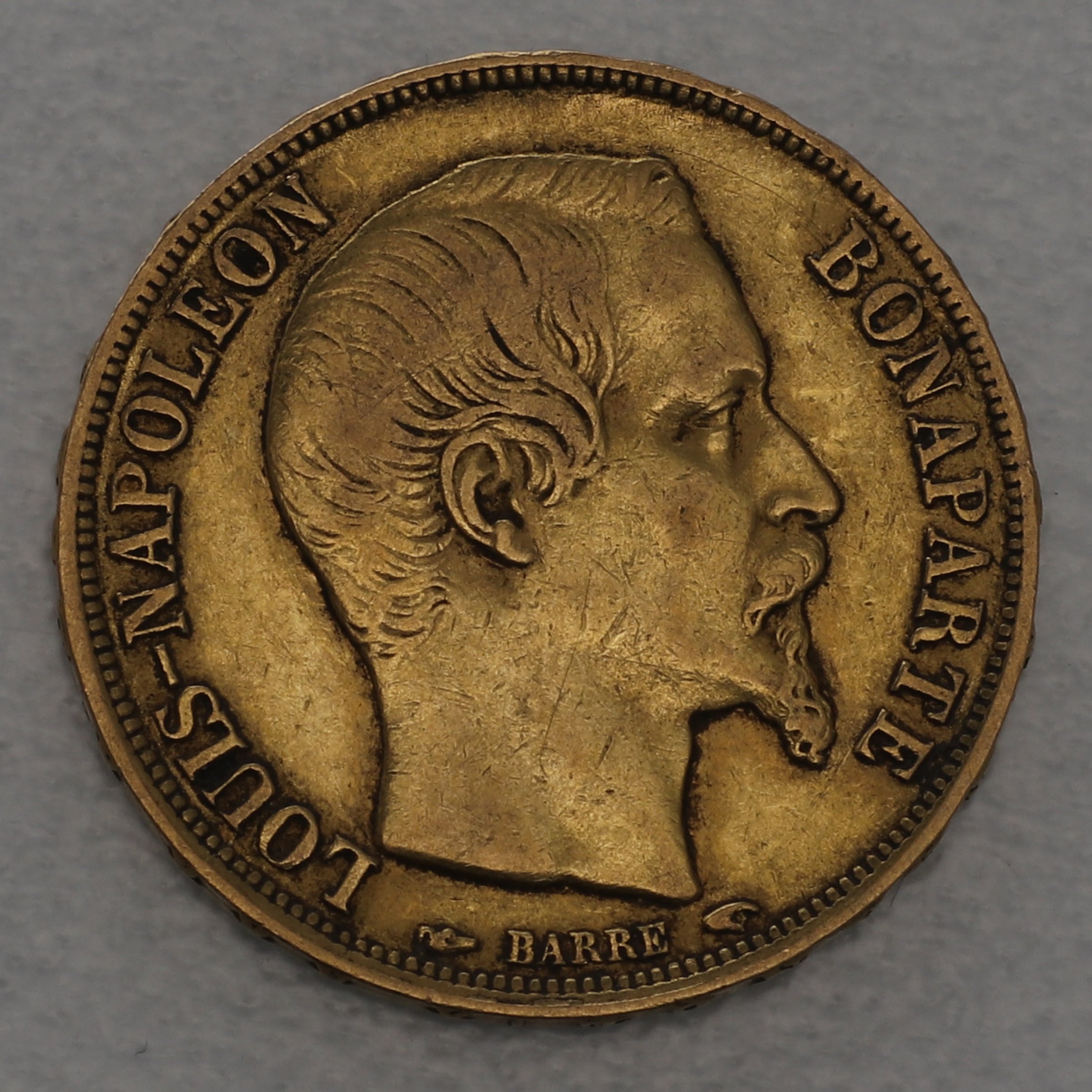 Goldmünze 20 Francs "Louis-Napoleon Bonaparte" 1852 (Frankreich) - Hauptansicht