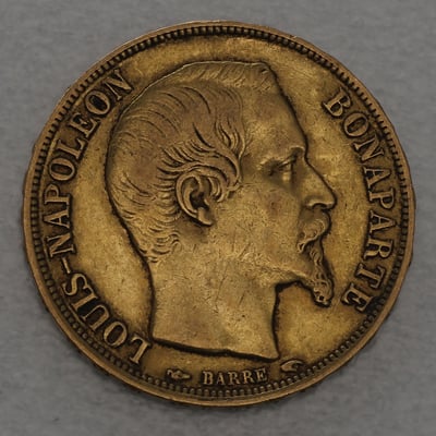 Goldmünze 20 Francs "Louis-Napoleon Bonaparte" 1852 (Frankreich) - Miniaturansicht 1