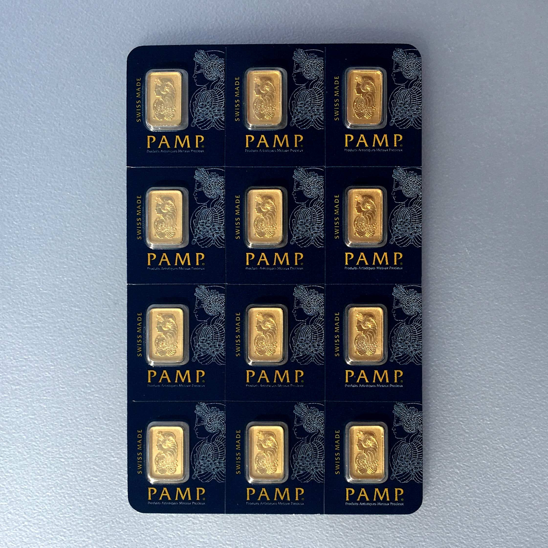Goldbarren "Multigram" (12x 1g Gold) PAMP - Hauptansicht