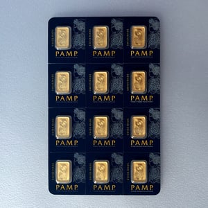 Goldbarren "Multigram" (12x 1g Gold) PAMP - Hauptansicht