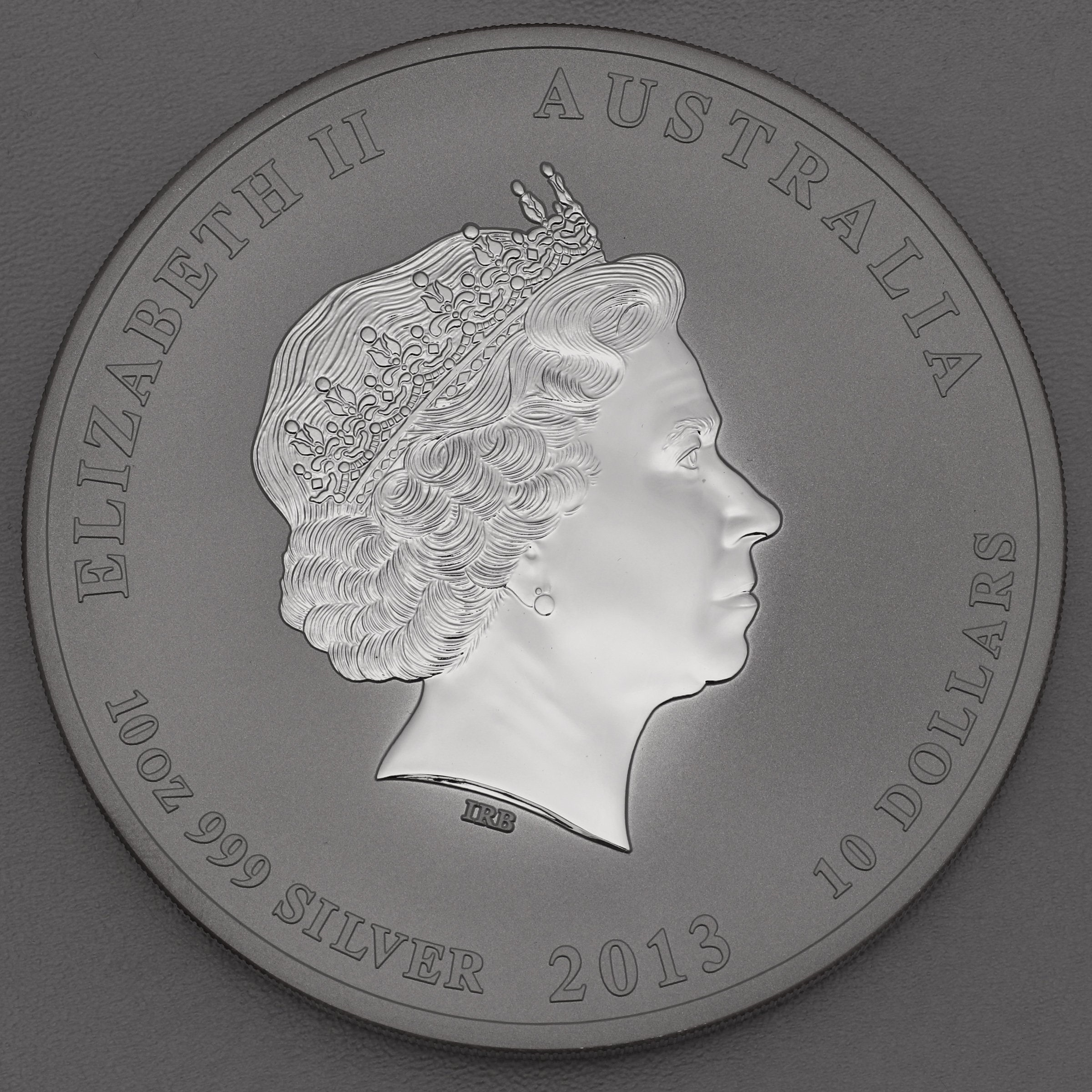 Silbermünze 10oz "Schlange" 2013 Lunar II – Year of the Snake diff. (Australien) - Detailansicht 1