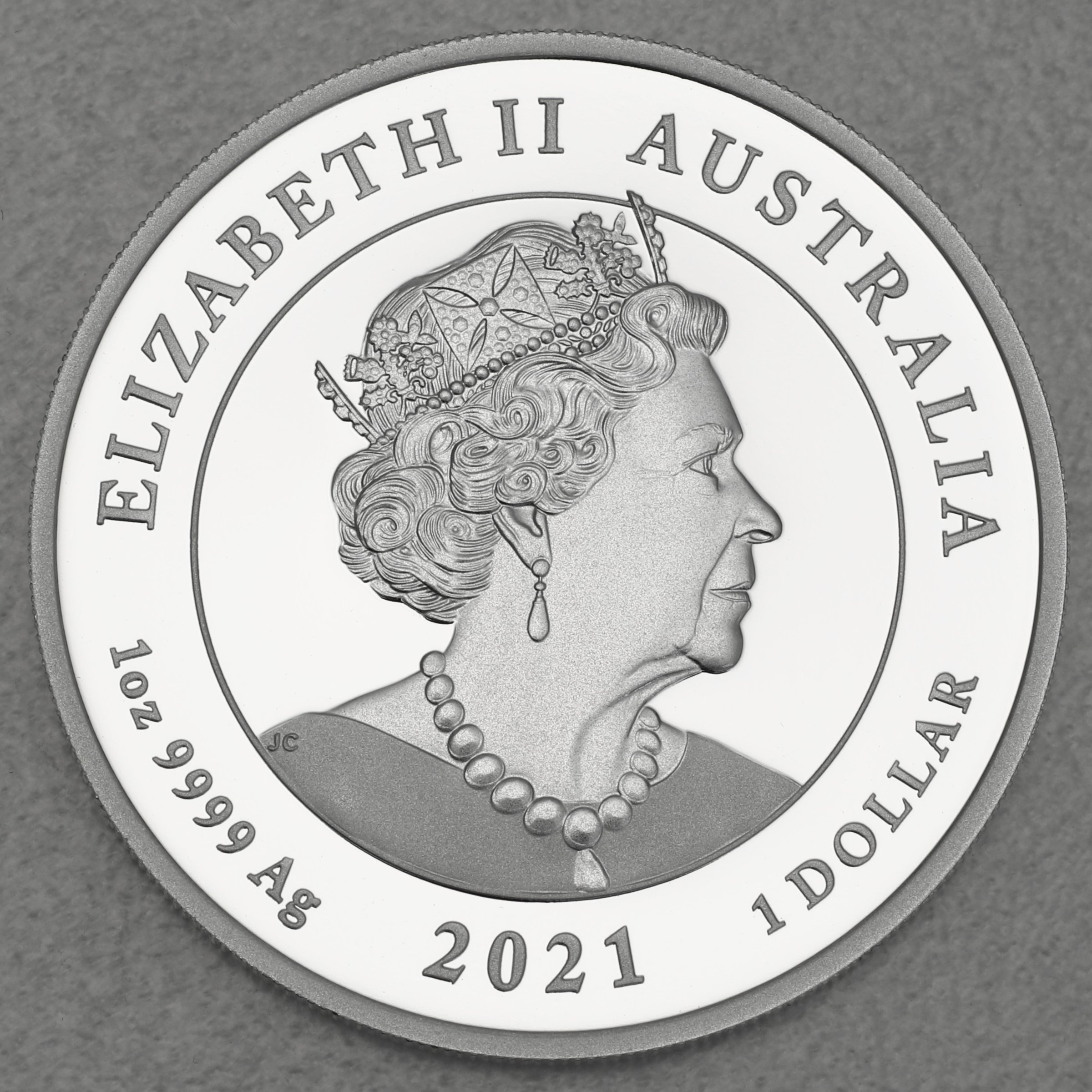 Silbermünze 1oz "One Love" 2021 (PP/koloriert) (Australien) - Detailansicht 1