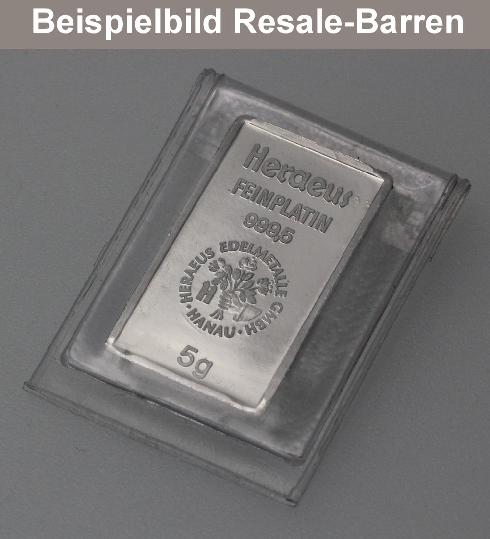 Platinbarren 5g (Resale) - Detailansicht 4