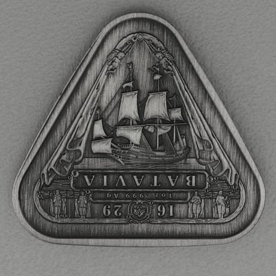 Silbermünze 1oz "Batavia" 2019 (AF) Shipwrecks (Australien) - Miniaturansicht 2