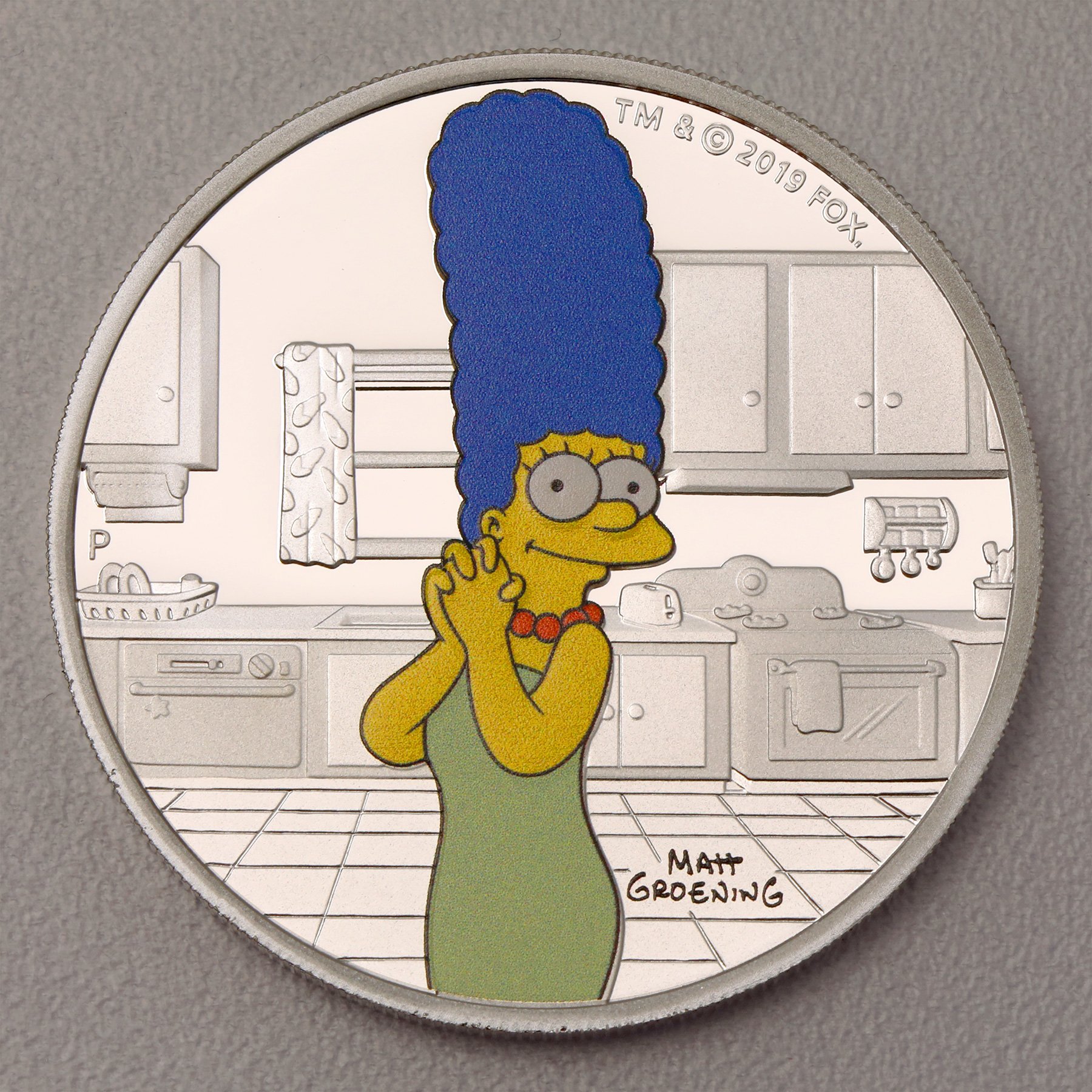 Silbermünze 1oz "Marge Simpson" 2019 (koloriert) The Simpsons (Tuvalu) - Hauptansicht