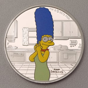 Silbermünze 1oz "Marge Simpson" 2019 (koloriert) The Simpsons (Tuvalu) - Hauptansicht