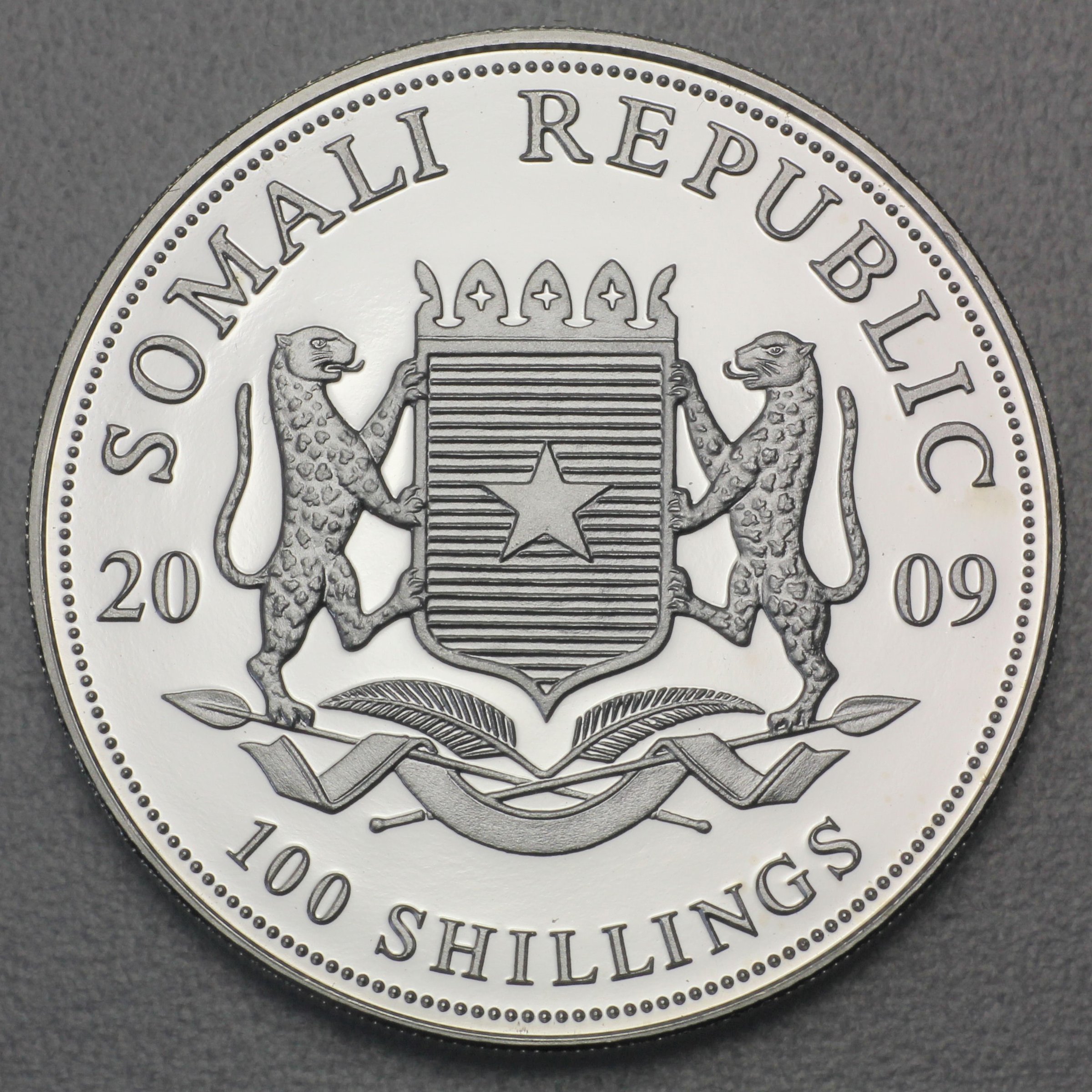 Silbermünze 1oz "Elefant" 2009 African Wildlife 19% (Somalia) - Detailansicht 1