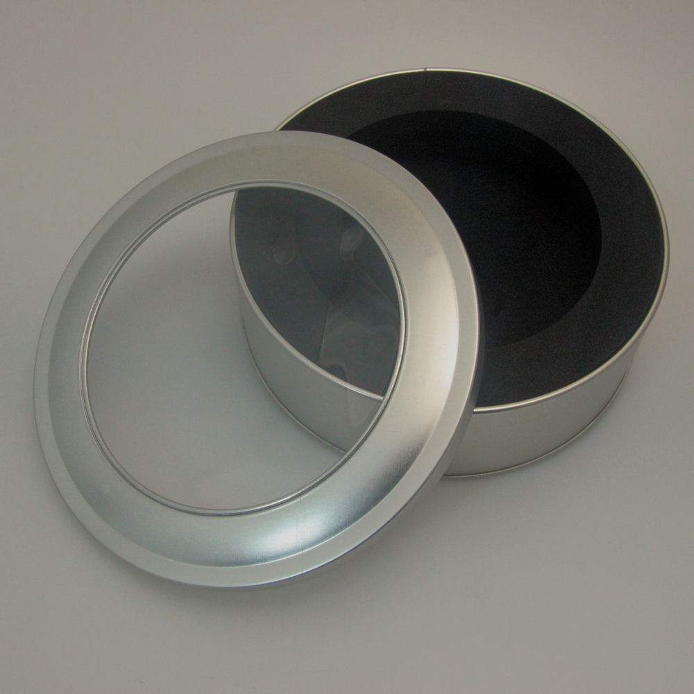 Geschenk-Box "rund/Sichtfenster" (Ø: ca. 14 cm) - Detailansicht 1