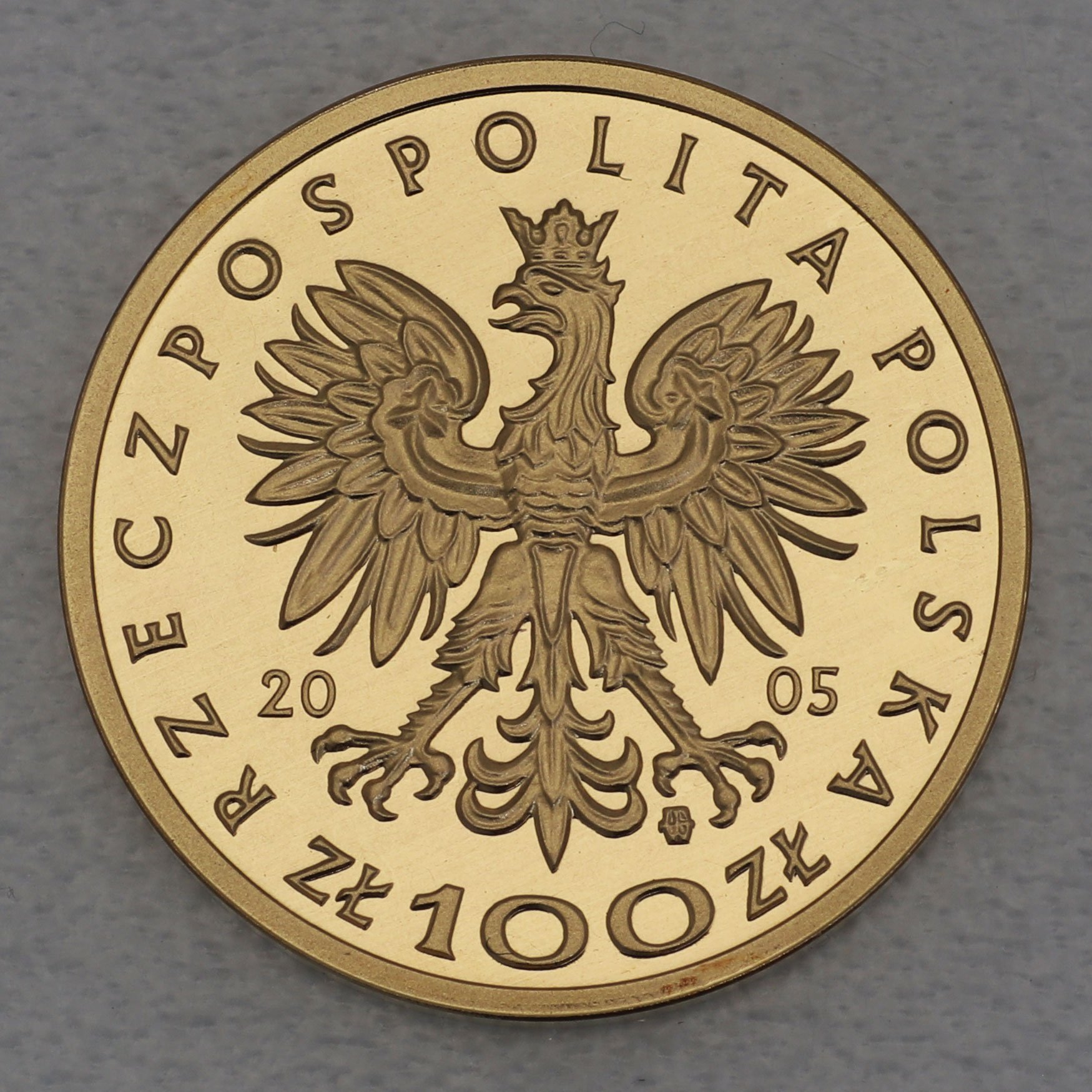 Goldmünze 100 Zloty "August II. der Starke" 2005 (Polen) - Detailansicht 1
