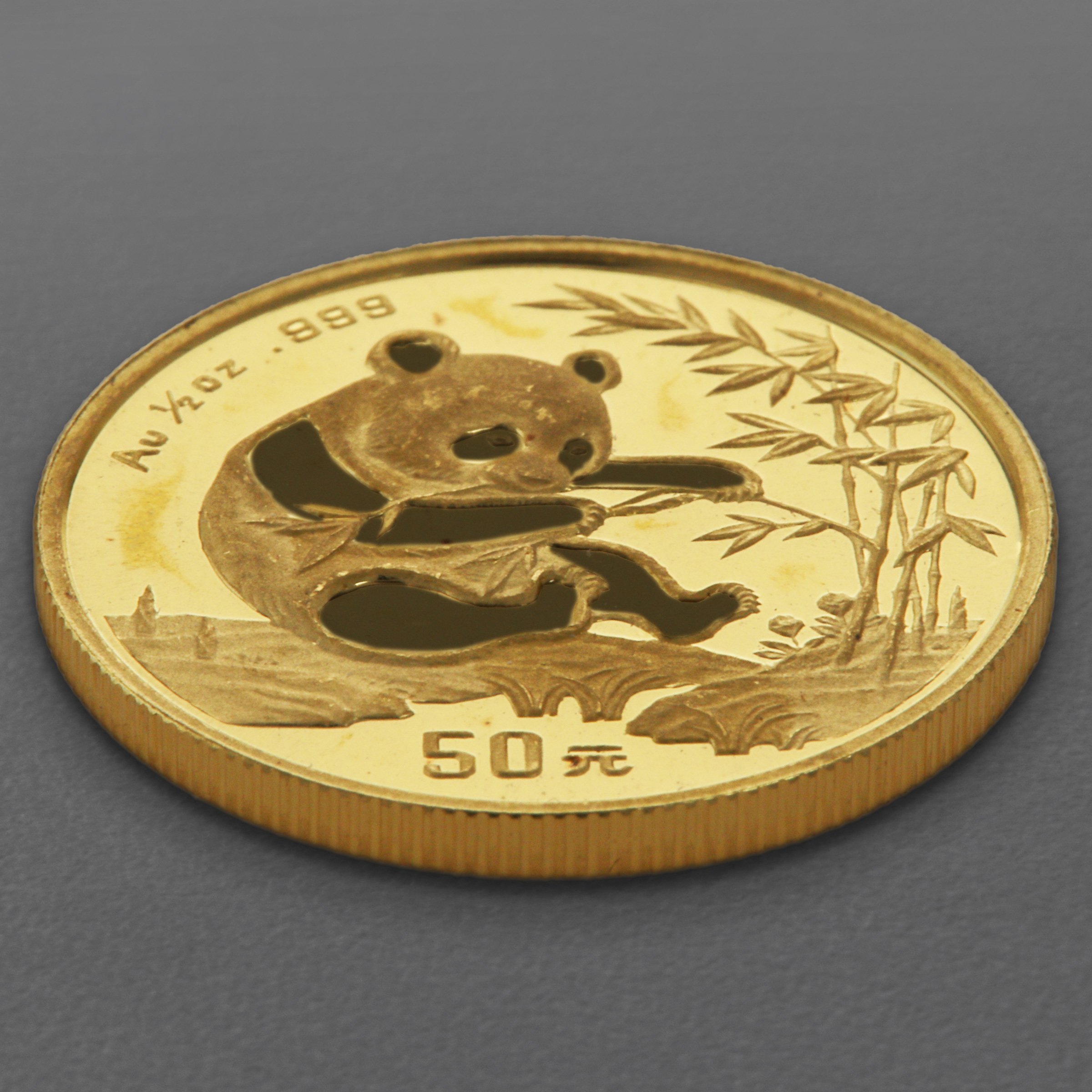 Goldmünze 1/2oz "Panda" 1994 (China) - Detailansicht 2