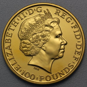 Goldmünze 1oz "Pferd" 2014 Lunar – Year of the Horse (Großbritannien) - Miniaturansicht 2