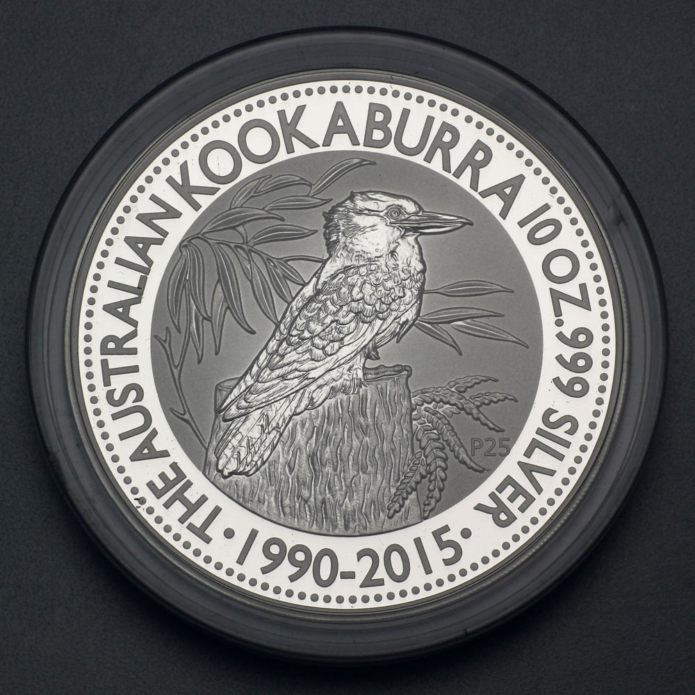 Silbermünze 10oz "Kookaburra" 2015 (Australien) - Detailansicht 2