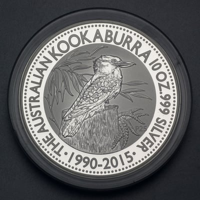 Silbermünze 10oz "Kookaburra" 2015 (Australien) - Miniaturansicht 3