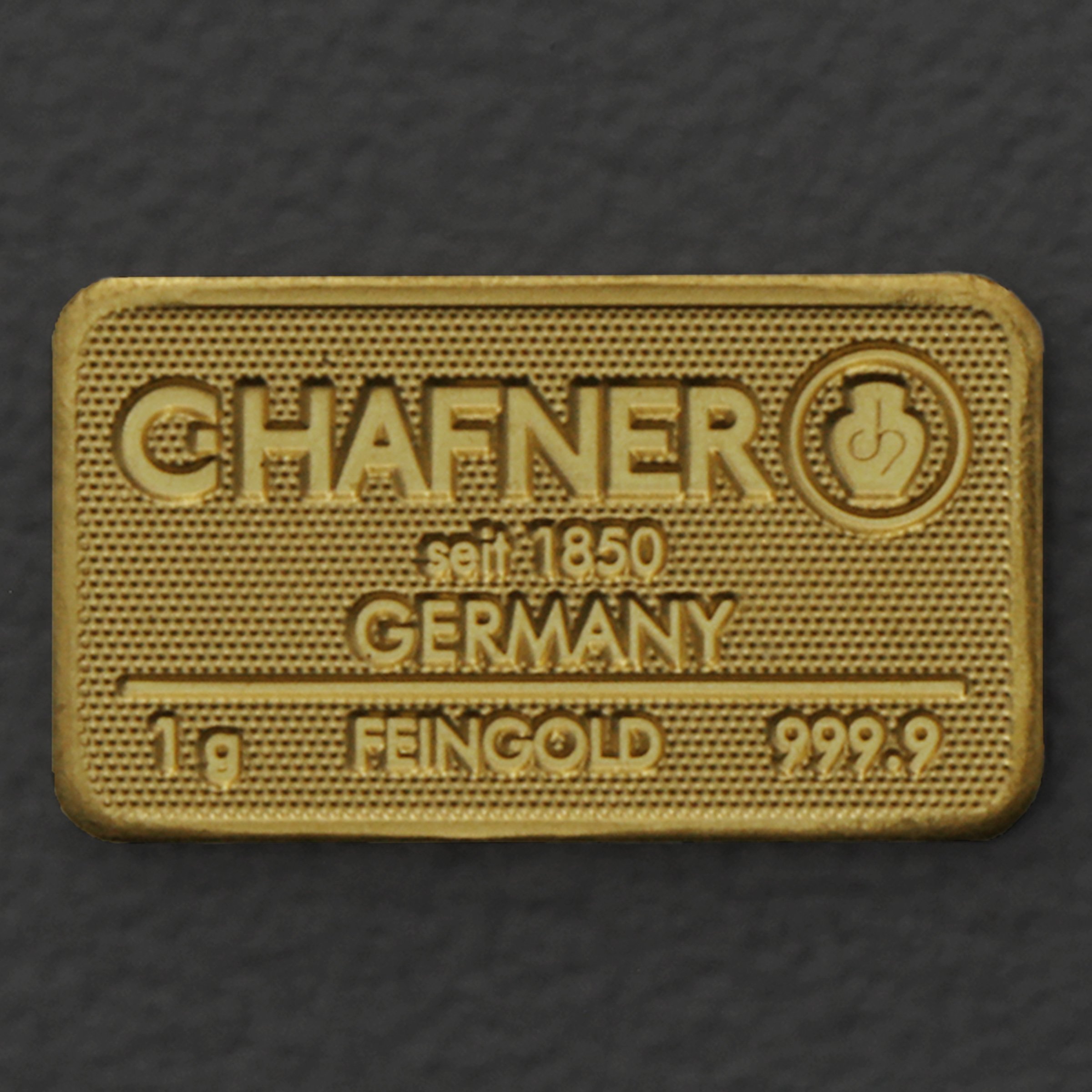 Goldbarren 1g "C.HAFNER - Prägeform" - Detailansicht 3