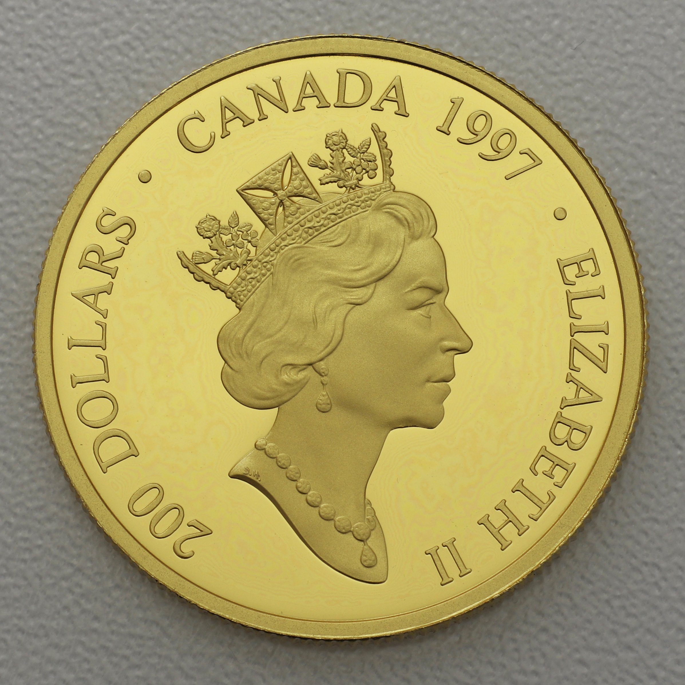 Goldmünze 200 Dollar "Haida - Raven" 1997 (Kanada) - Detailansicht 1