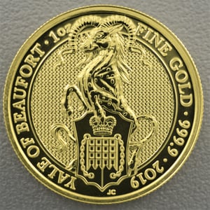 Goldmünze 1oz "Yale of Beaufort" 2019 The Queen s Beasts (Großbritannien) - Hauptansicht