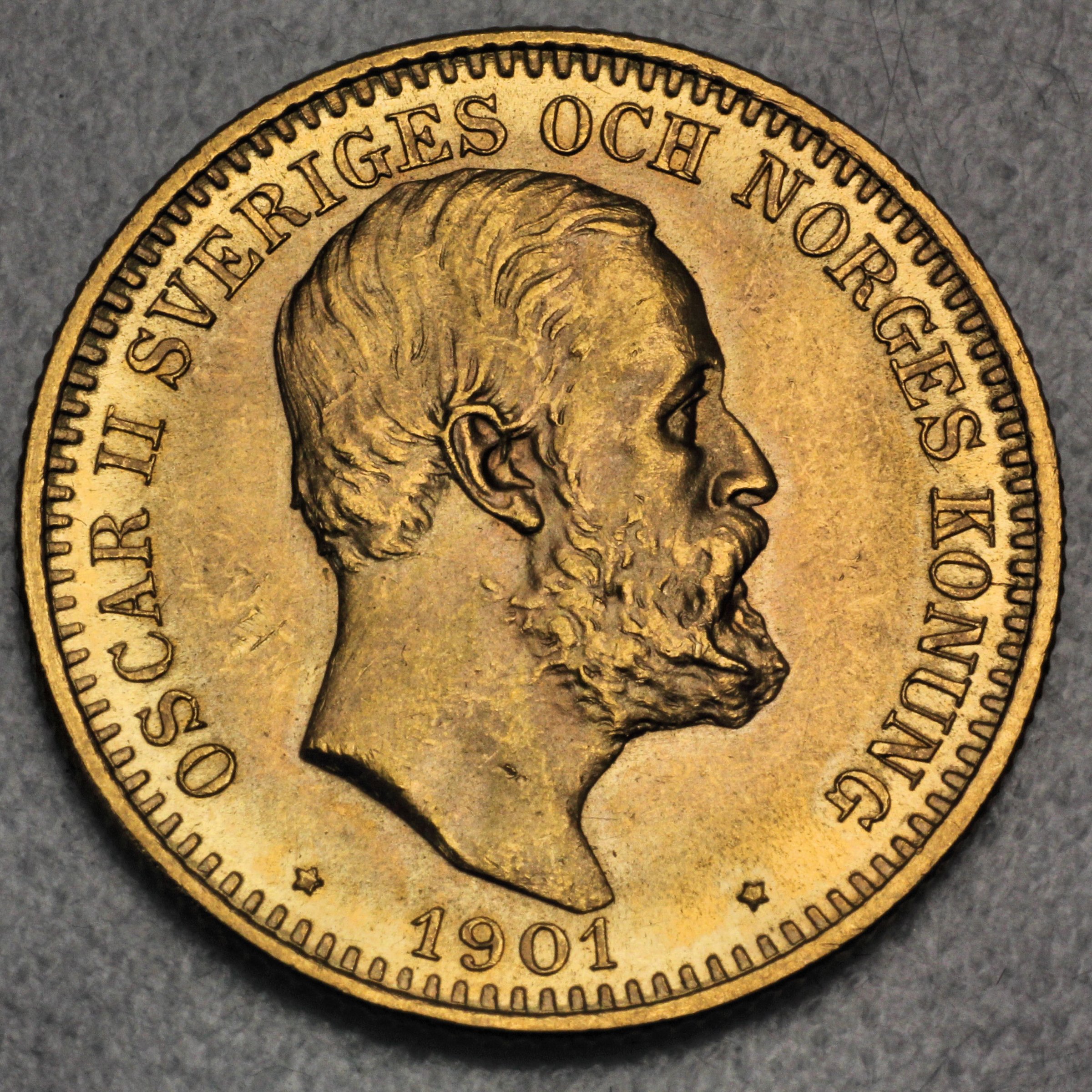 Goldmünze 20 Kronor "Oscar II" (Schweden) - Detailansicht 4