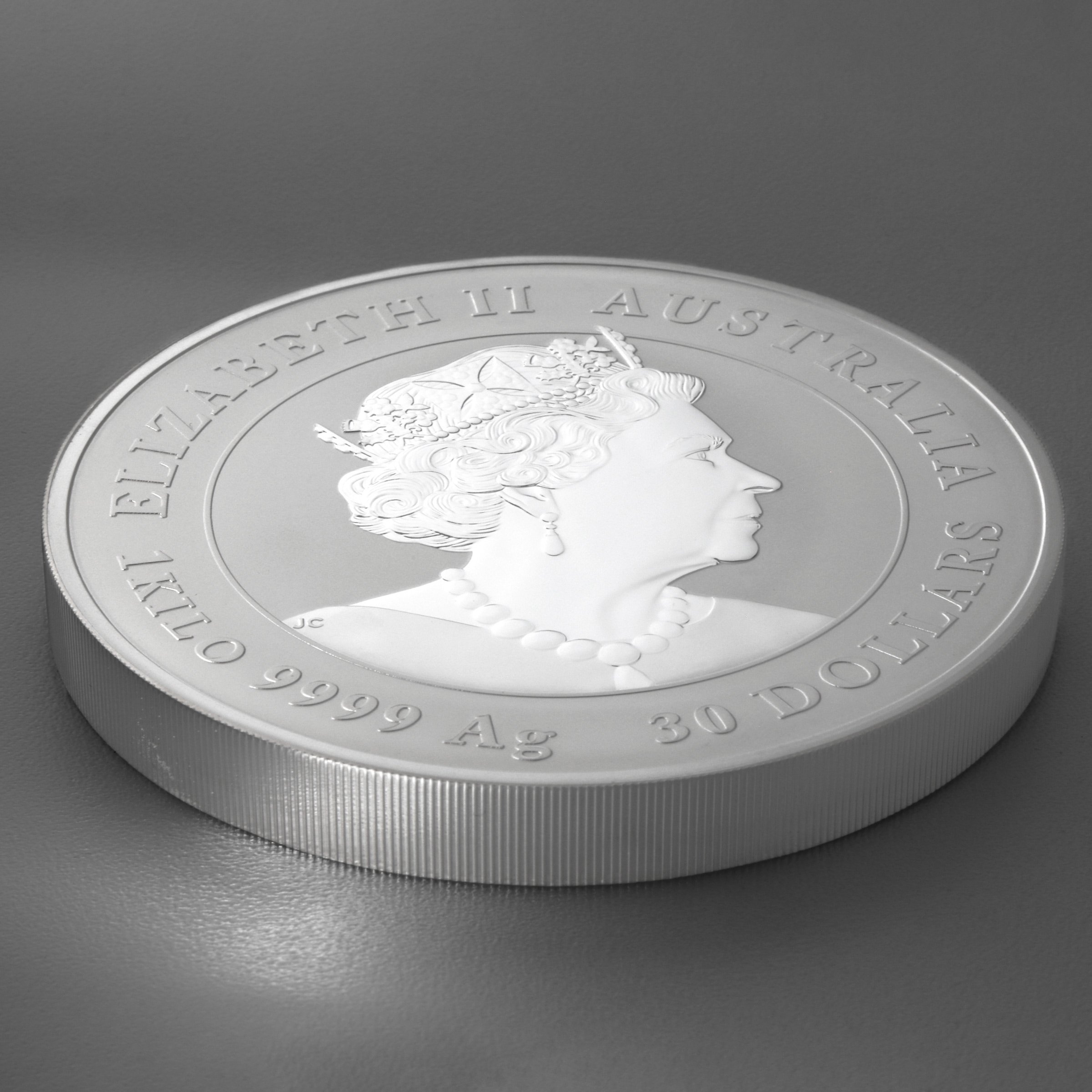 Silbermünze 1kg "Hase" 2023 (koloriert) Gold Privy Mark – Lunar III (Australien) - Detailansicht 3