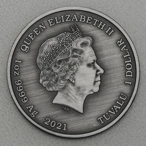 Silbermünze 1oz "Poseidon" 2021 (AF) Gods of Olympus (Tuvalu) - Miniaturansicht 2