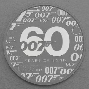 Silbermünze 1oz "James Bond 007" 2022 60 Years of James Bond (Tuvalu) - Hauptansicht