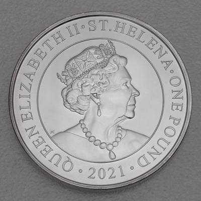 Silbermünze 1oz "Chinese Trade Dollar" 2021 Modern Trade Dollar (St. Helena) - Miniaturansicht 2