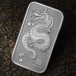 Silberbarren 1oz Perth Mint "Drache" - Miniaturansicht 5