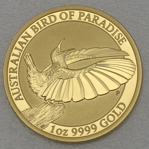 Goldmünze 1oz "Bird of Paradise" 2018 Victoria s Riflebird (Australien) - Hauptansicht