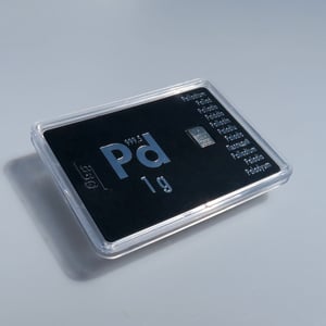 Palladiumbarren 1g "Pd International" (Motivbox) - Miniaturansicht 2