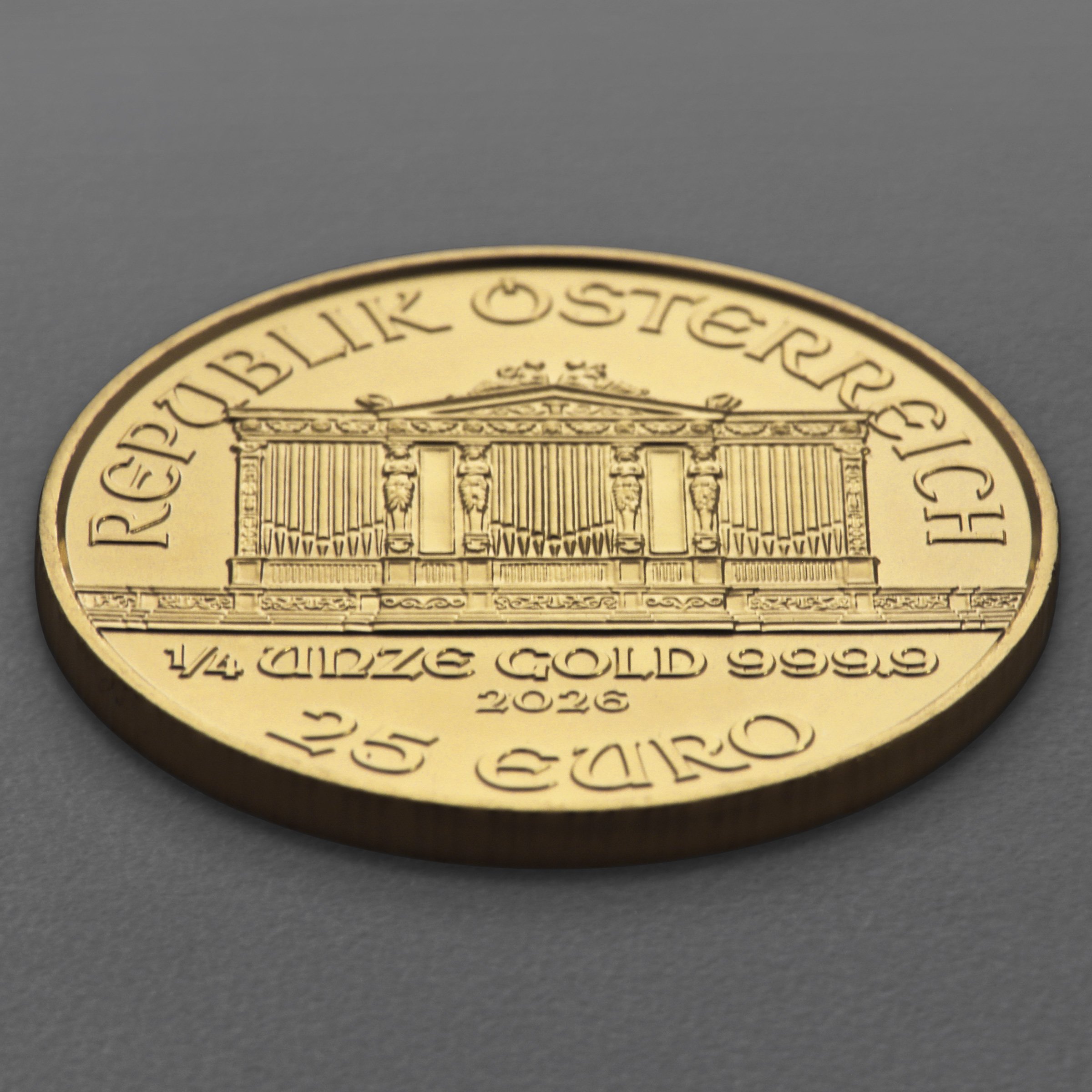 Goldmünze 1/4oz "Wiener Philharmoniker" aktueller Jahrgang (Österreich) - Detailansicht 3
