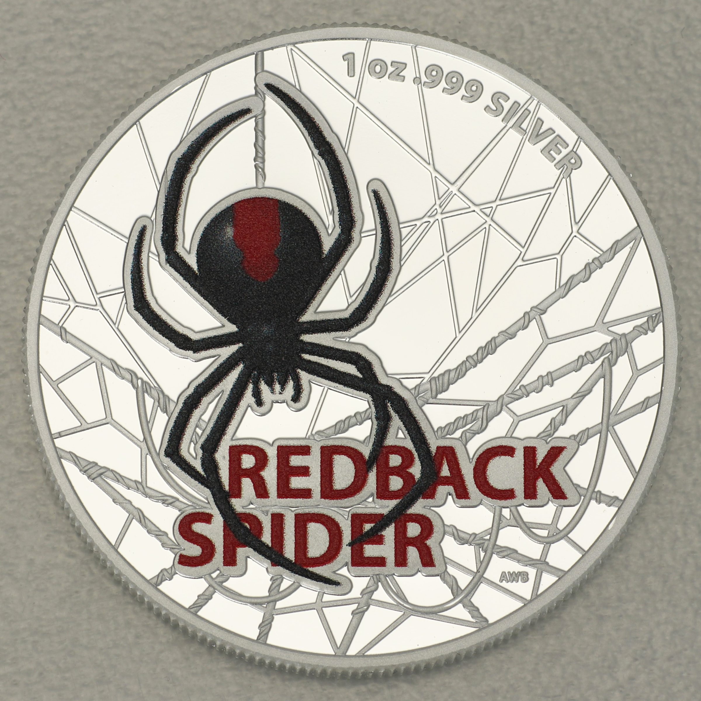 Silbermünze 1oz "Redback Spider" 2021 (koloriert) Australias Most Dangerous (Australien) - Hauptansicht