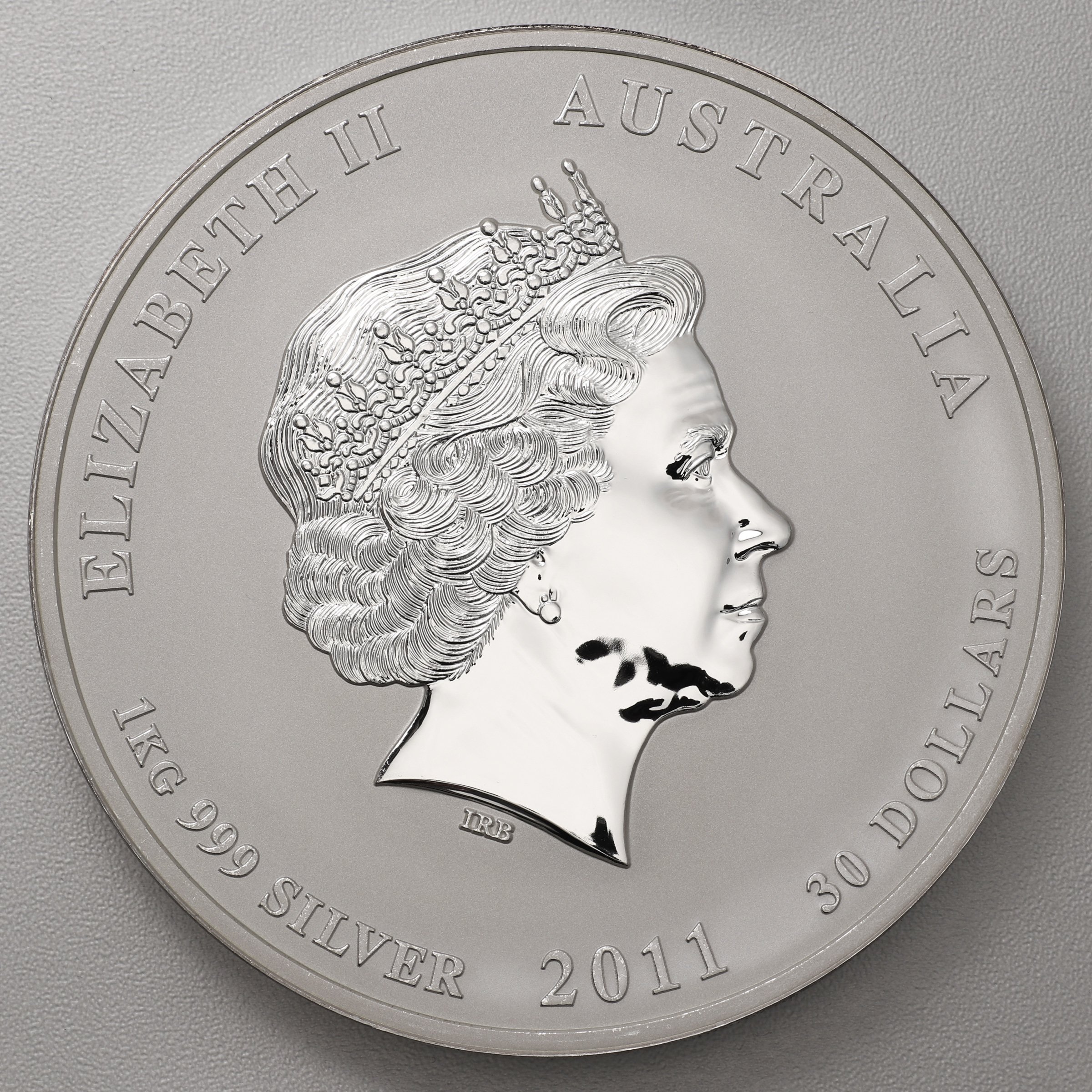 Silbermünze 1kg "Hase" 2011 Lunar II – Year of the Rabbit (Australien) - Detailansicht 1