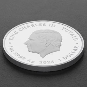 Silbermünze 1oz "Michelangelo" 2024 (PP/koloriert) Teenage Mutant Ninja Turtles™ (Tuvalu) - Miniaturansicht 4