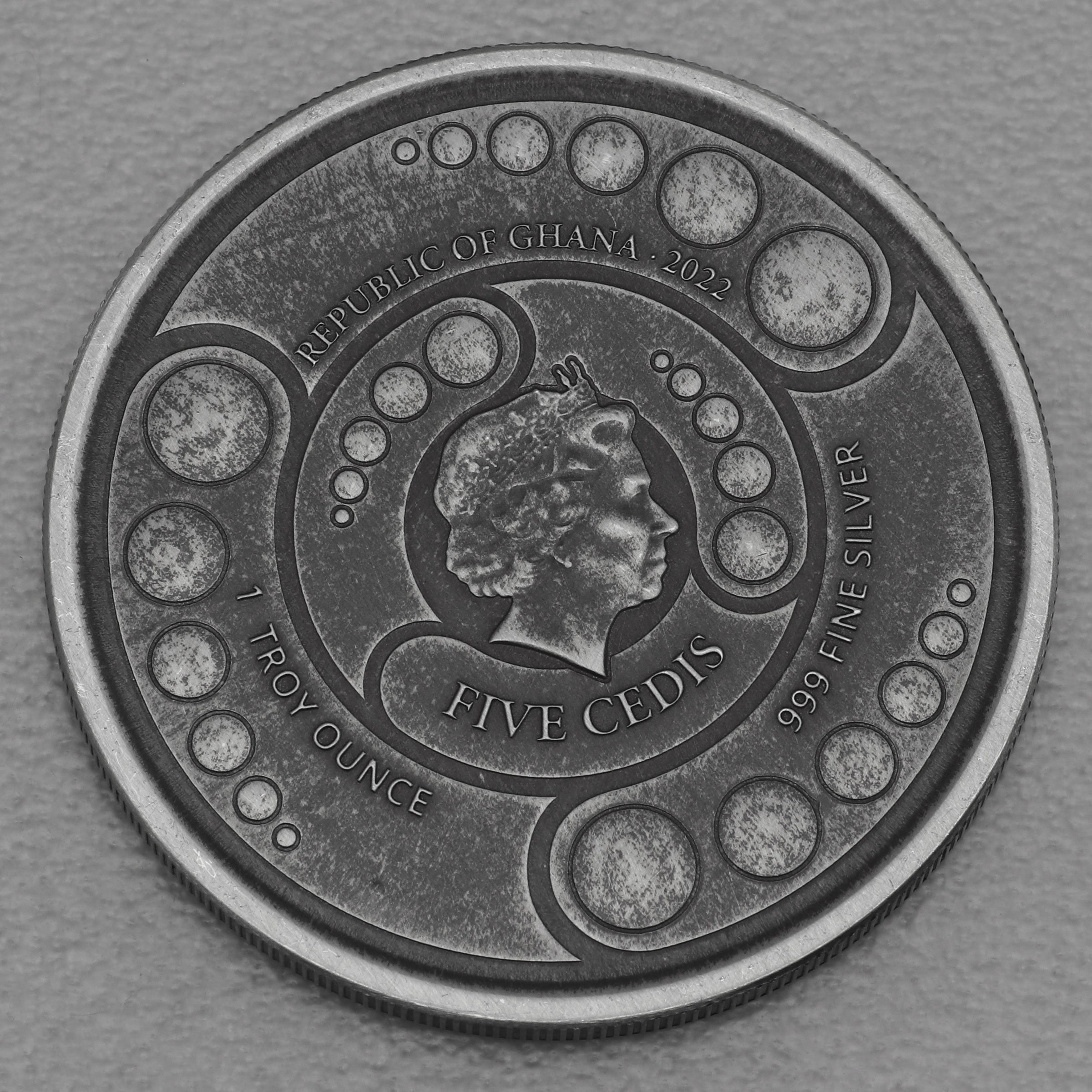 Silbermünze 1oz "Alien" 2022 (AF) (Ghana) - Detailansicht 1