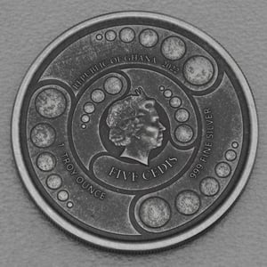 Silbermünze 1oz "Alien" 2022 (AF) (Ghana) - Miniaturansicht 2