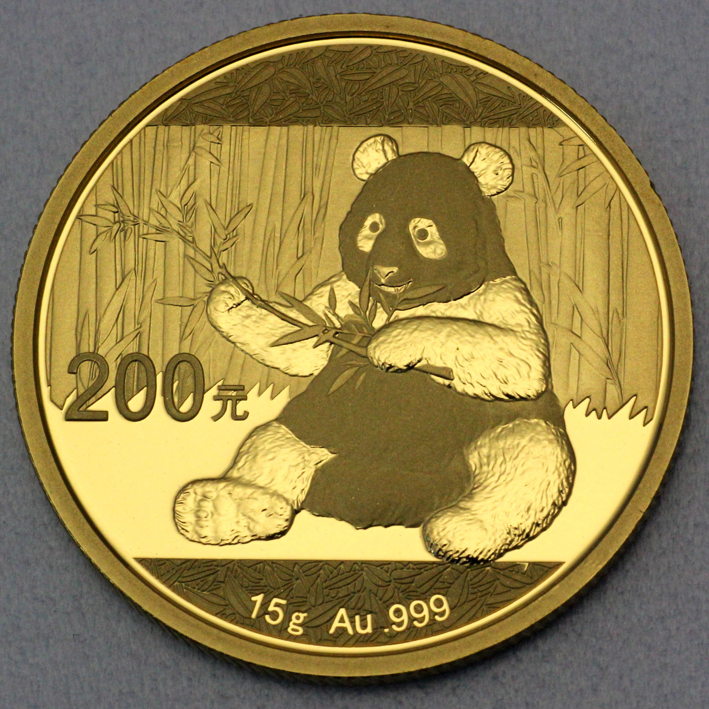 Goldmünze 15g "Panda" 2017 (China) - Hauptansicht